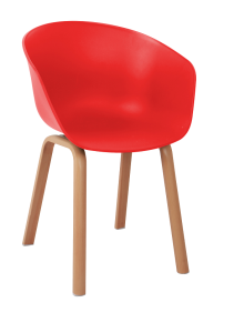 Cadeira Concha - Vermelha