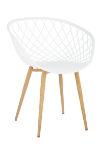 Cadeira Fixa Decorativa - Branca